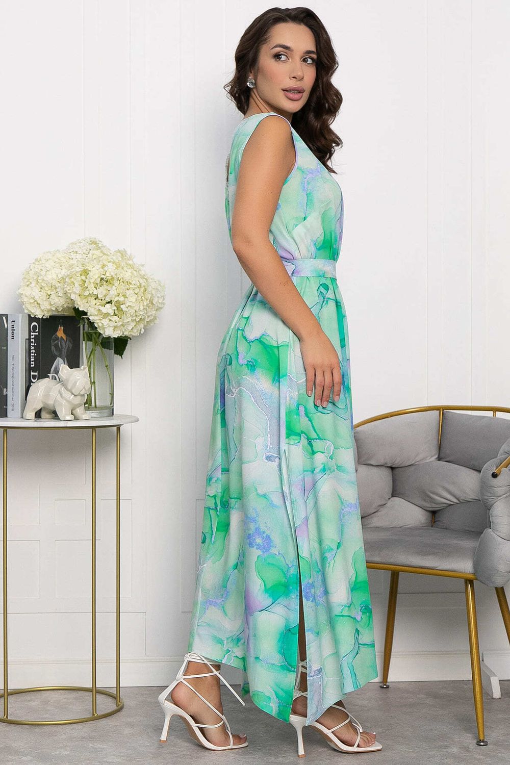 Платье Иниша (зеленое) П14072-4М LT Collection