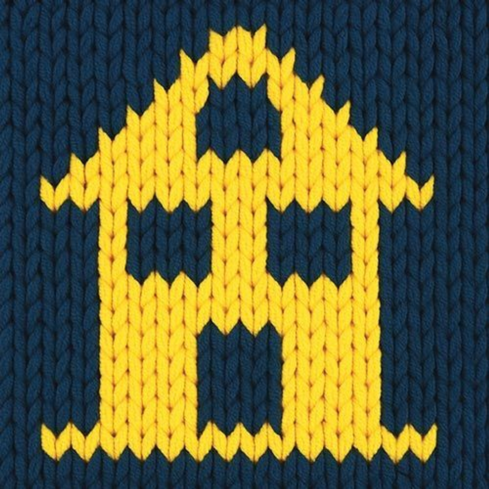 Пуффи Море ПЛЮС (Puffy More plus) пряжа Alize 100%микрополиэстер 2х250г/11м (6631 желто-синий)