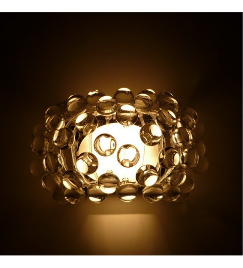 Wall design lamp  CABOCHE piccola by Foscarini (Clear)