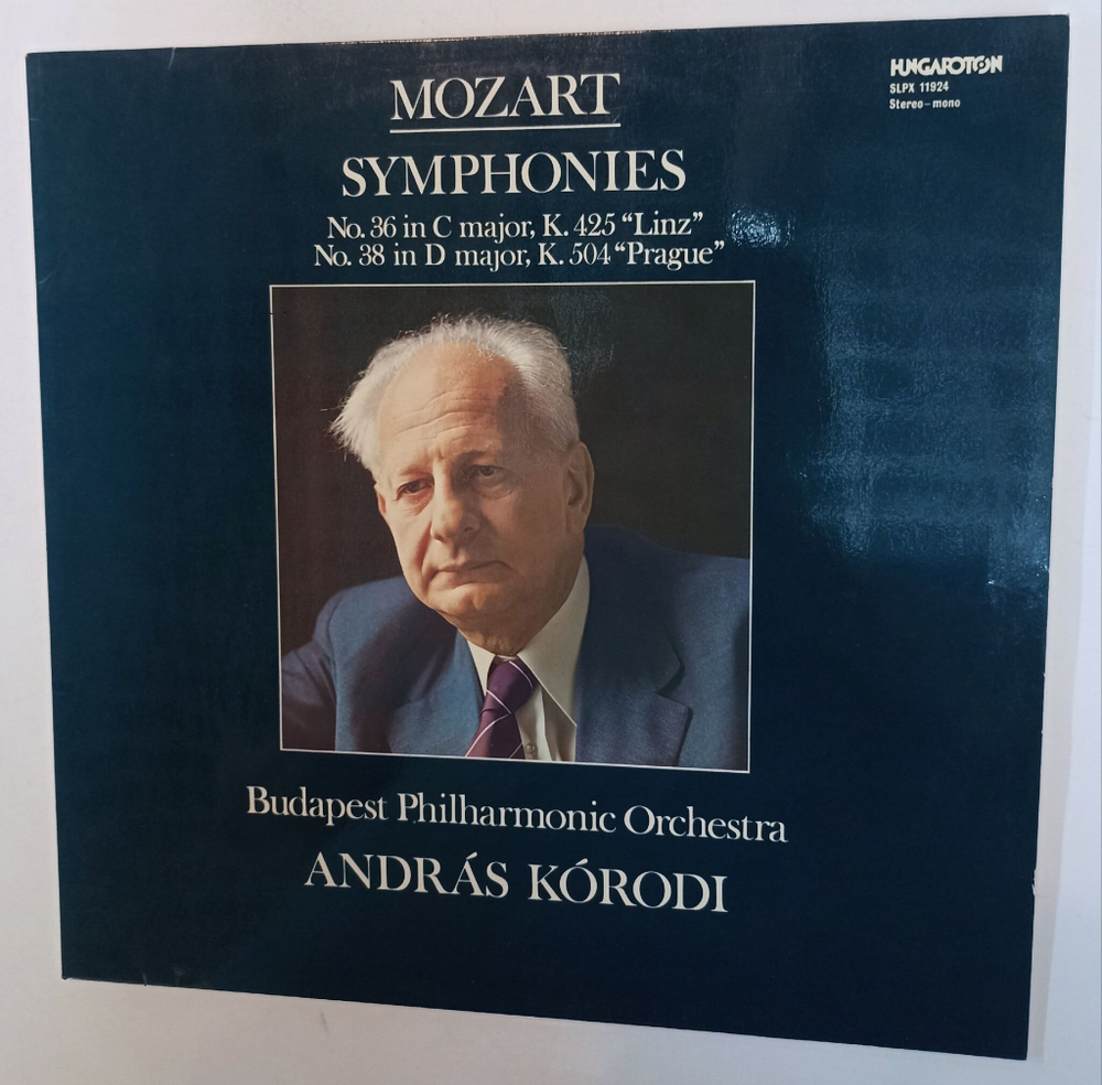 Винтажная виниловая пластинка LP Mozart Моцарт Symphonies No. 36 In C Major, K.425 LinzNo. 38 In D Major, K.504 Prague (Венгрия 1978)