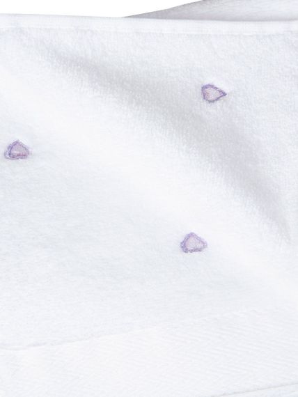 Махровое полотенце MICRO COTTON - МИКРО КОТТОН белый/сиреневый Maison Dor (Турция)