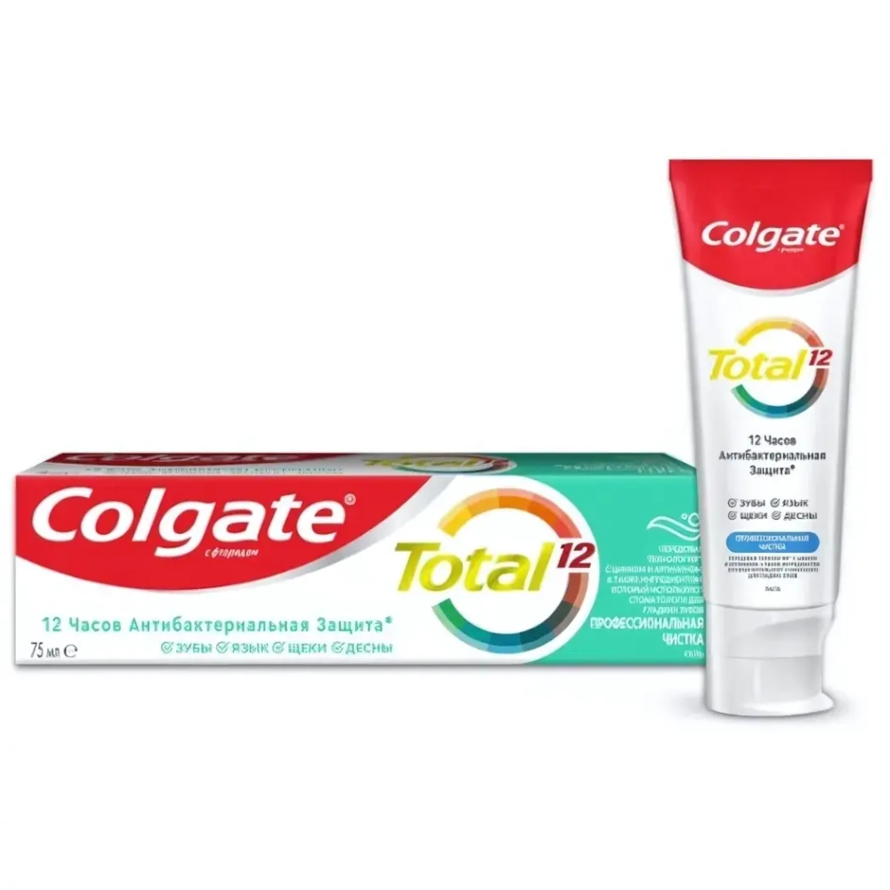 Зубная паста COLGATE TOTAL 12 Профессиональная чистка гель 75мл