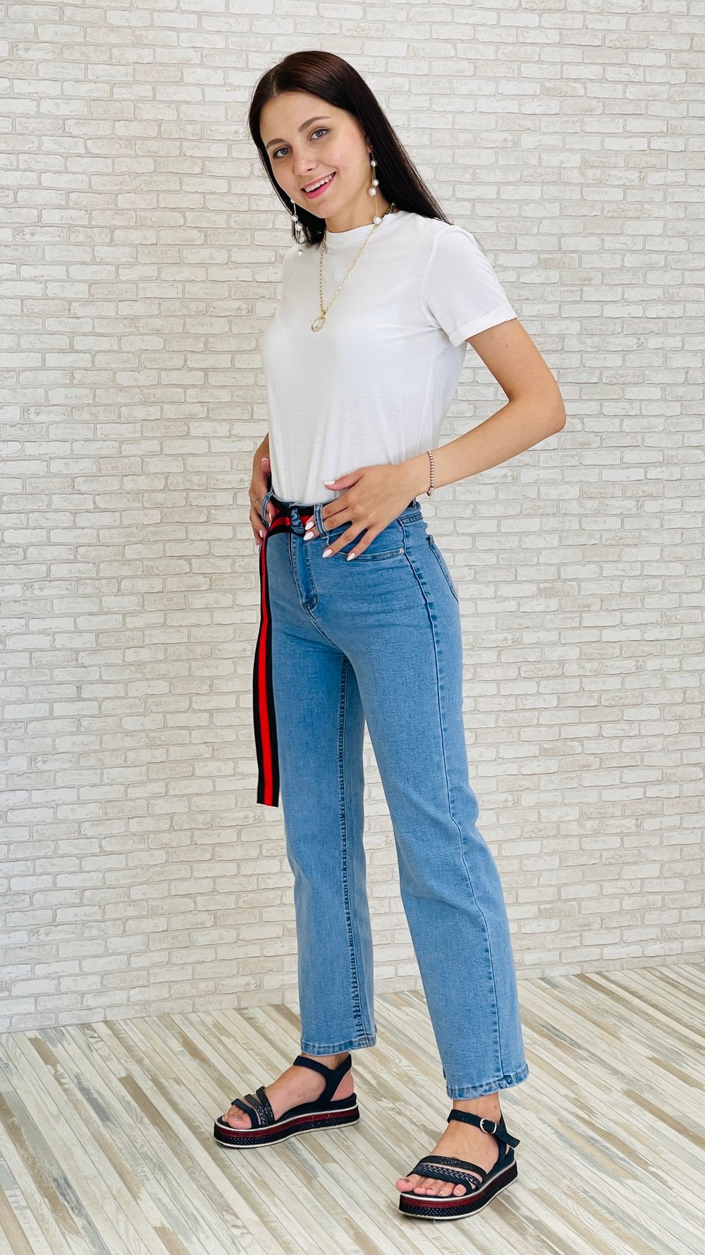 Джинсы МС-2-1078 (голубой)