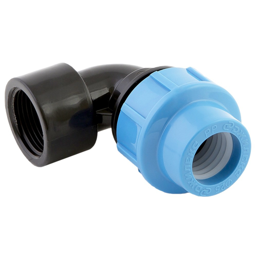 Отвод ПНД с внутренней резьбой 25х1"