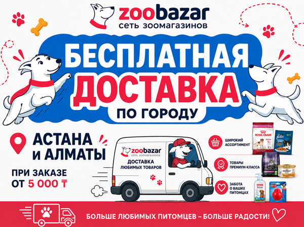 🚚 Бесплатная доставка от 5000 тенге!