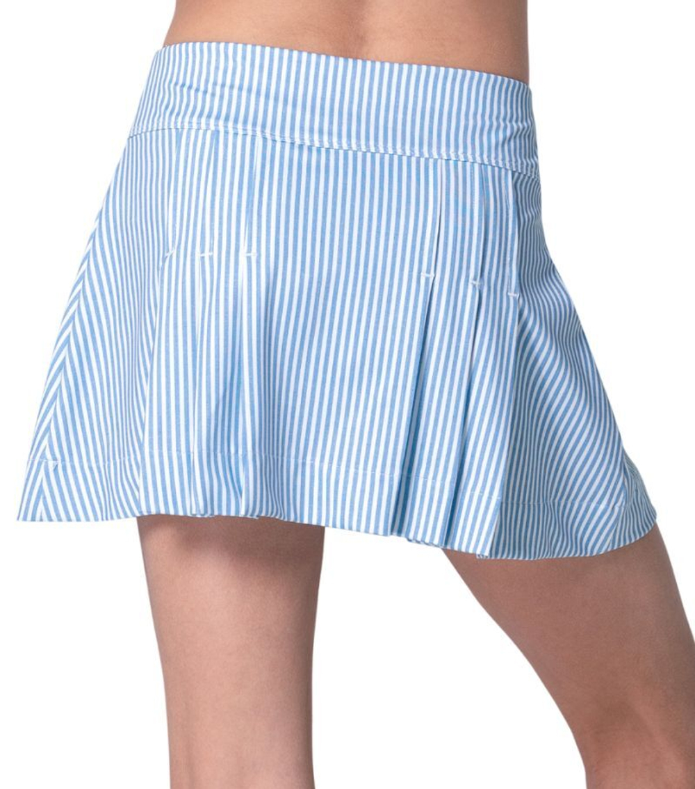 Детская теннисная юбка Lucky in Love Linien Stripe Pleat - periwinkle