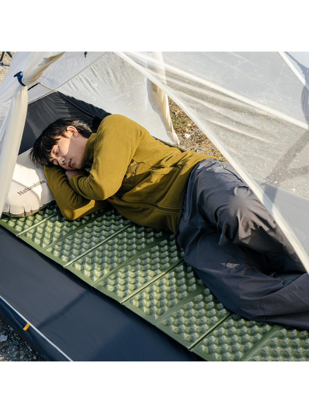 Коврик туристический Naturehike 200х60х2,3 см. IXPE, зеленый