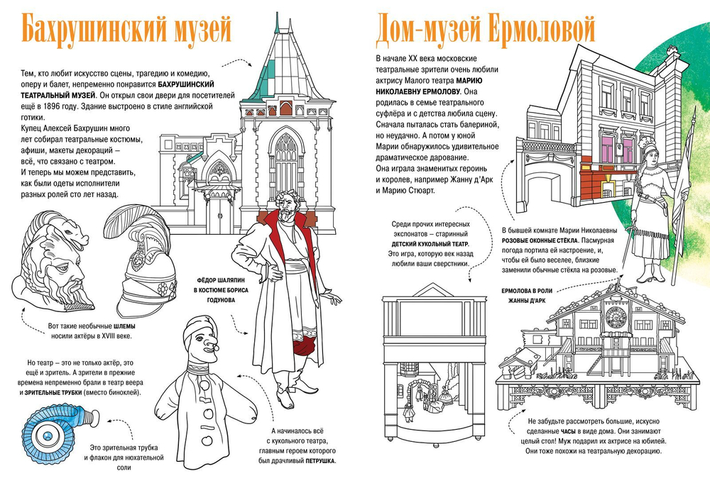 Музеи Москвы. Искусство. Раскраска-путеводитель