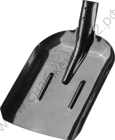 ЗУБР ПРОФИ-5, 350 х 230 мм, полотно рессорная сталь 1.6 мм закалено, с ребрами жесткости, без черенка, тип ЛСП, совковая лопата, Профессионал (39452)