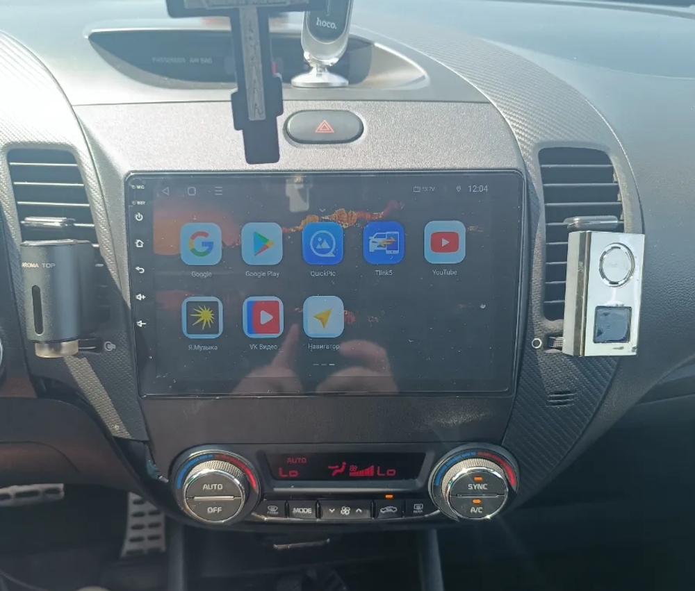 Магнитола для KIA Cerato 2013-2018 (YD) - FarCar DX280M монитор 9" IPS на Android 13, 4+64Гб, CarPlay