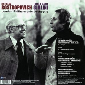 Mstislav Rostropovich, London Philharmonic Orchestra, Carlo Maria Giulini / Dvorak: Cello Concerto & Saint-Saens: Cello Concerto No. 1 (2LP)