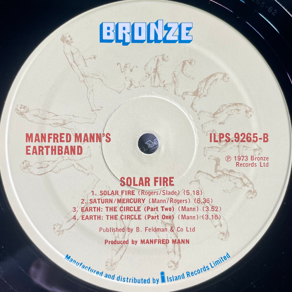 Manfred Mann's Earth Band ‎– Solar Fire (Англия 1974г.)