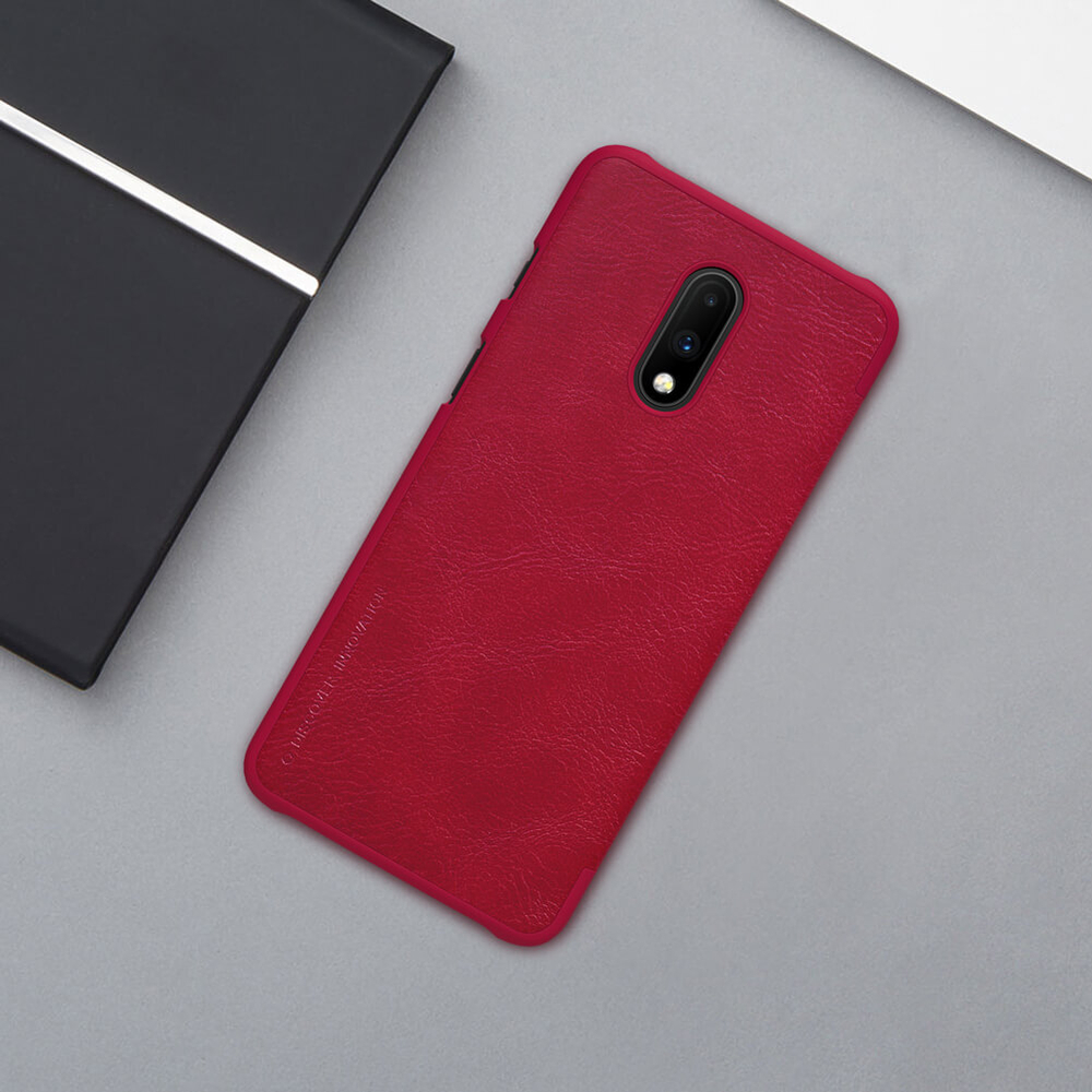 Кожаный чехол-книжка Nillkin Leather Qin для OnePlus 7