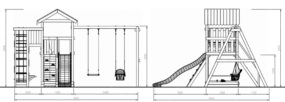 Детский игровой комплекс Савушка "Мастер" - 3 (с окраской)