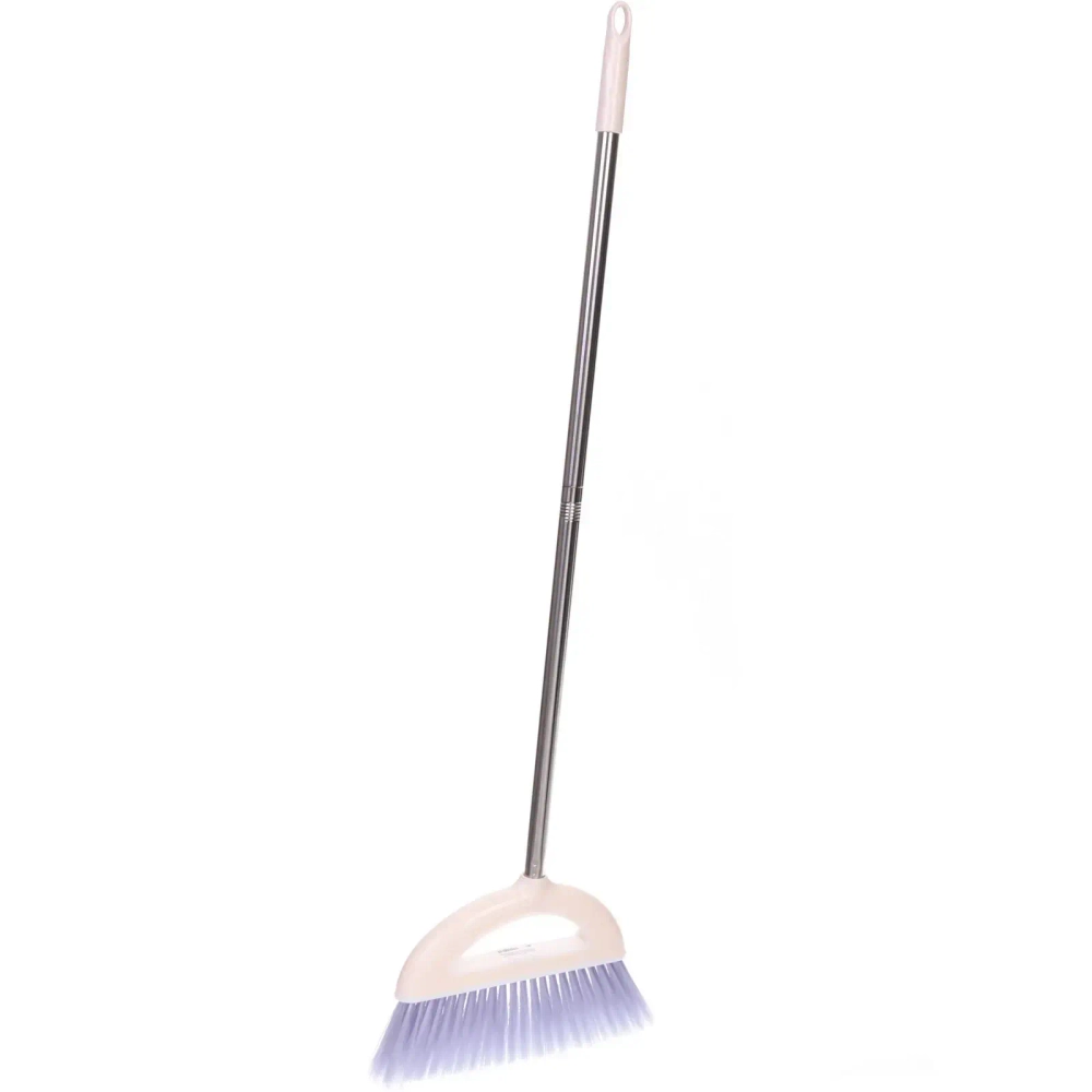 Щетка для пола с черенком «Профи» бежевая 916