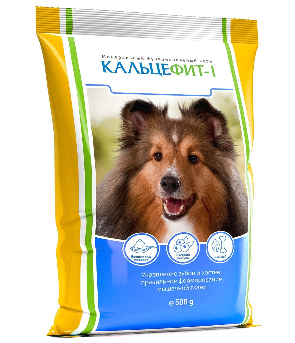 Кальцефит-1 для собак, минеральный функциональный корм 500 г
