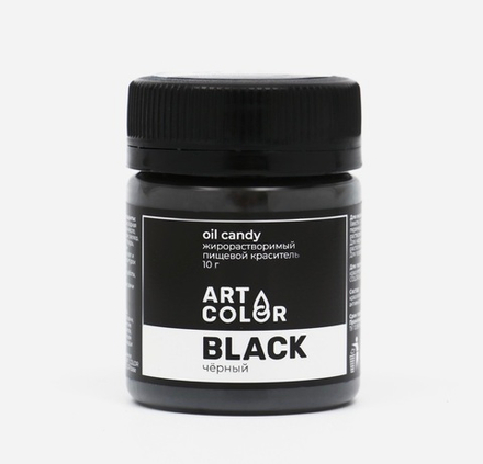 Сухой краситель Art Color Oil Candy жирорастворимый, черный, 10 г