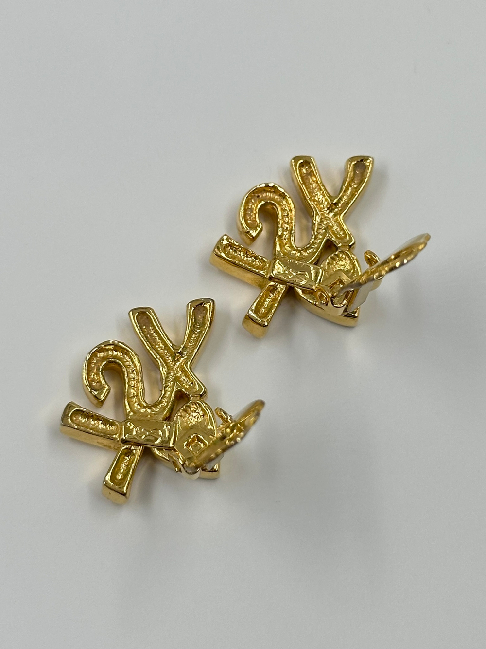 Клипсы с сердечками YSL