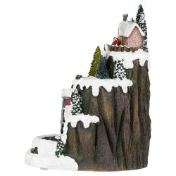 Светодиодная новогодняя фигура ЭРА EFIS-S07 композиция Рождество музыка теплый белый свет 3*АА 25*23*34 см | Фигуры