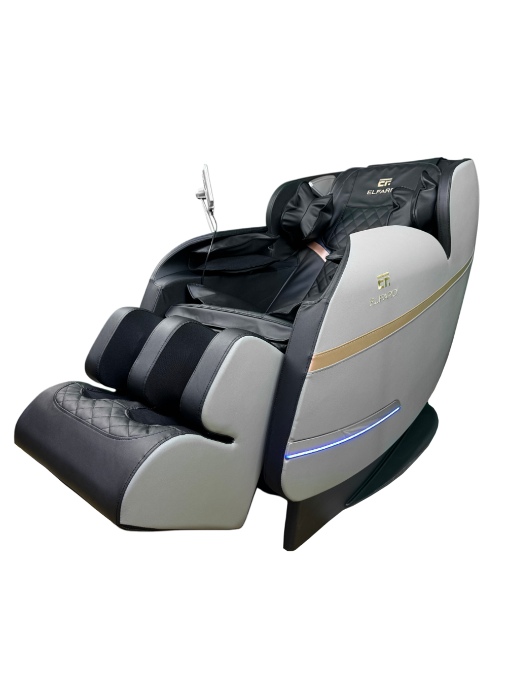 Массажное кресло Elfardi A20B бело-черное