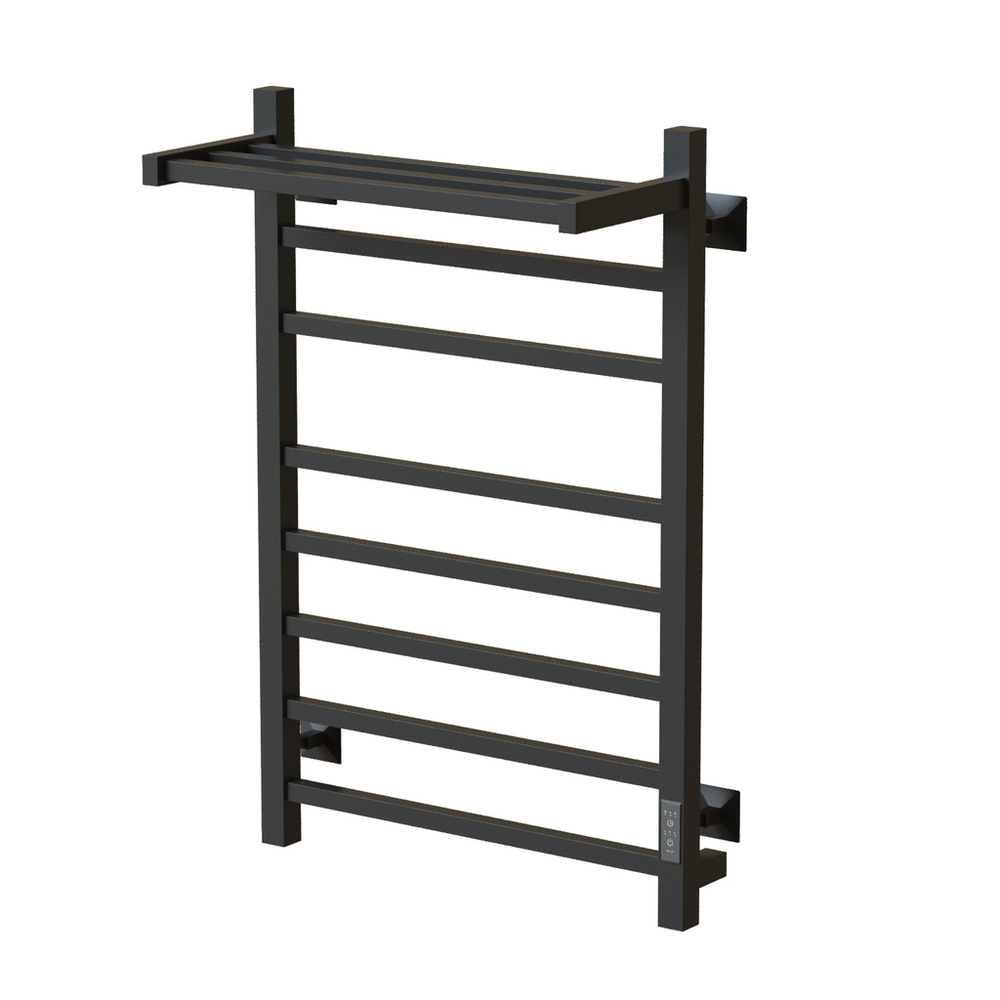 Полотенцесушитель MIXLINE FORTUNE  80х50 (таймер, 560 Вт, 7 перекладин + ПОЛКА) электрический ГРАФИТ