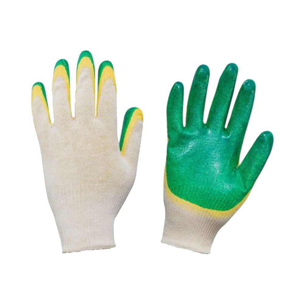 Перчатки х/б с двойн. латек. облив. 13 кл. вязки, (в инд уп.)