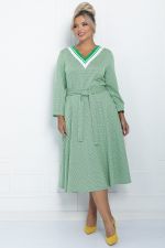 Платье Осенняя история (светло-зеленое) П11226 LT Collection