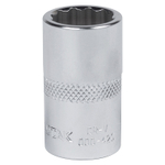 МАСТАК (000-42012) Головка торцевая стандартная двенадцатигранная 1/2", 12 мм