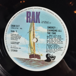 Винтажная виниловая пластинка LP Smokie Changing All The Time (UK 1975)