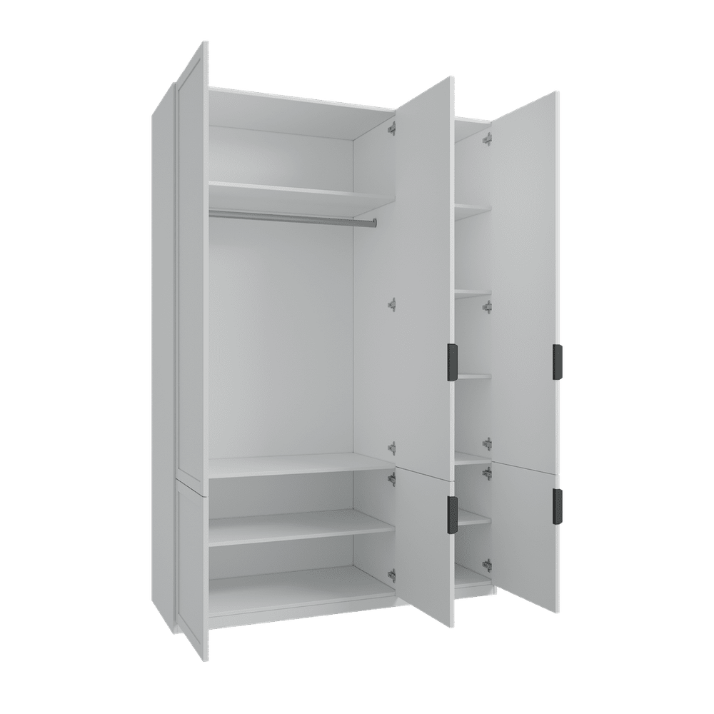 Шкаф распашной Нордик -3, белый