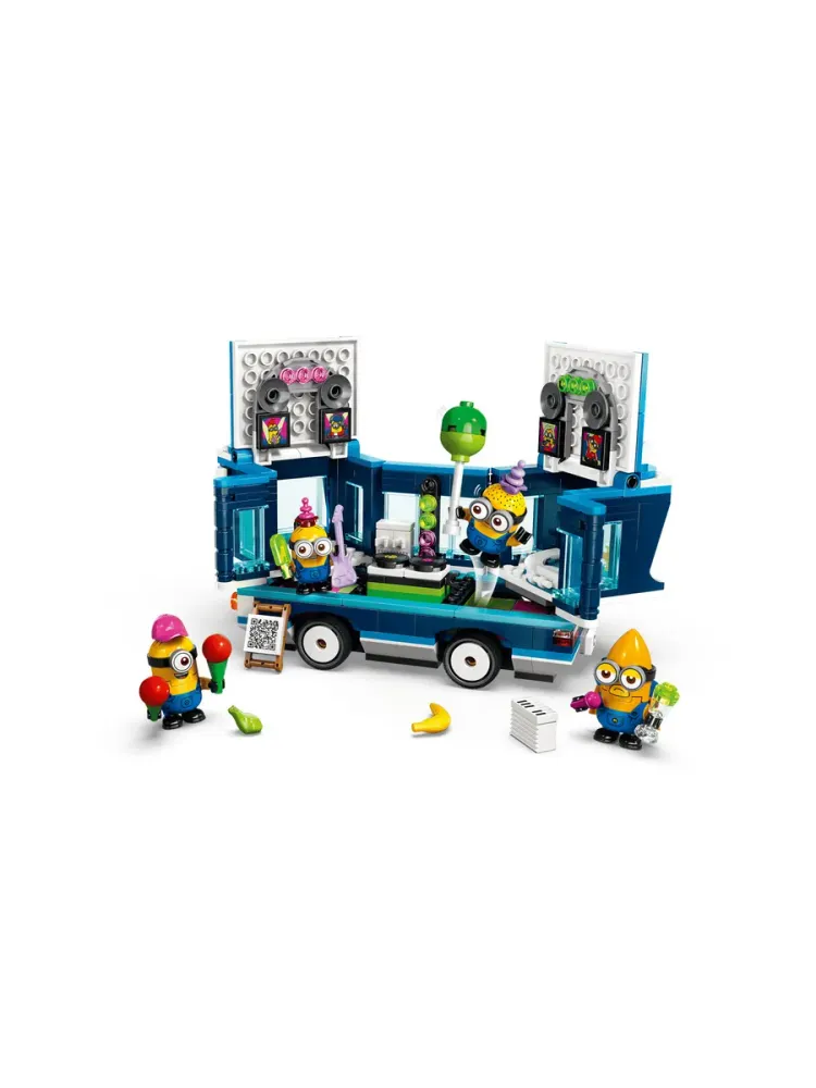 Конструктор Гадкий я 4 75581 Миньоны и автобус для вечеринок