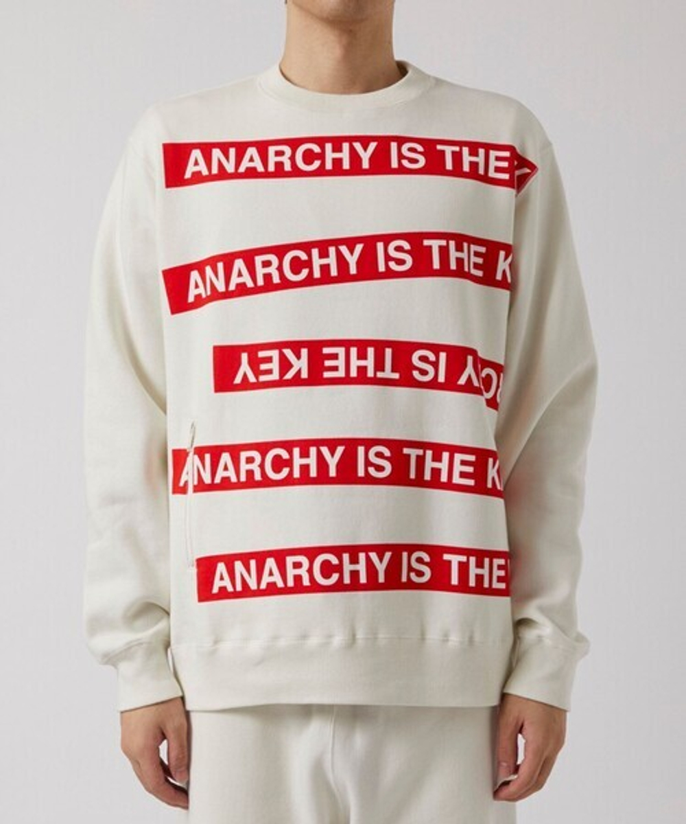 UNDERCOVER СВИТШОТ БЕЛЫЙ ANARCHY