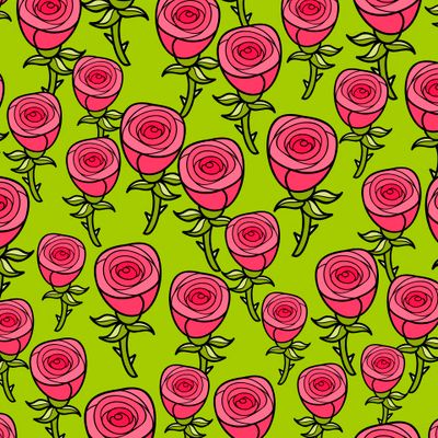 Розовые розы