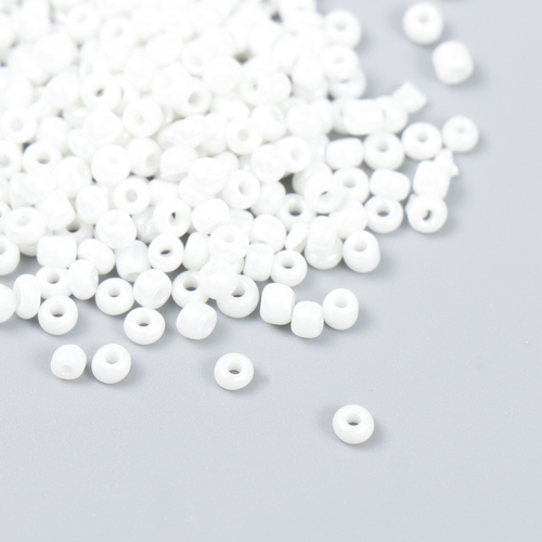 Бисер "Zlatka" 08/0, 3 мм, 10 г 0121 белый 9317252