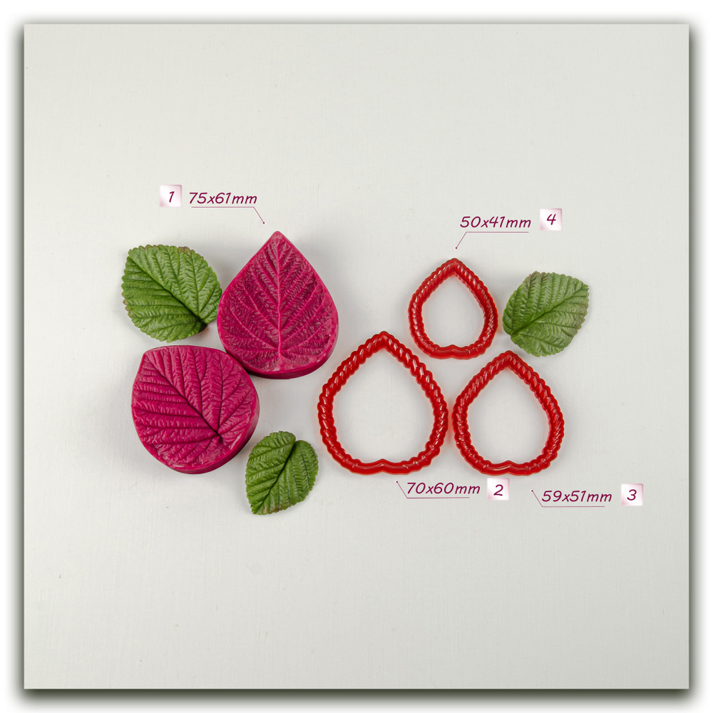 Лист малины большой