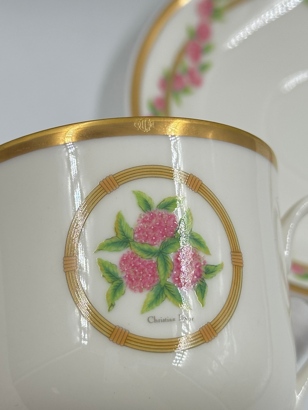 Набор из 2х кофейных пар Christian Dior, Hortensia