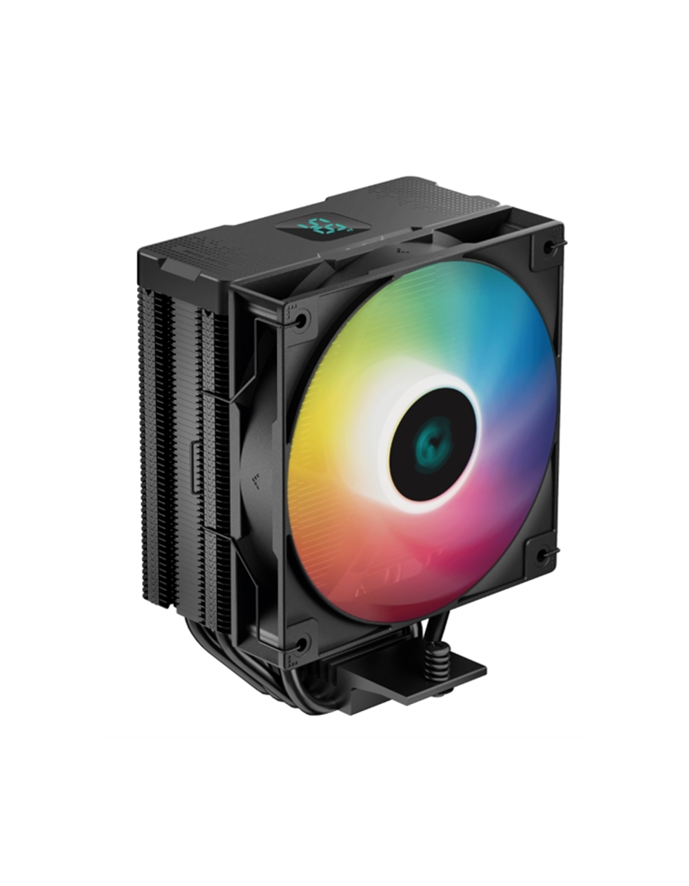 DEEPCOOL AG400 DIGITAL BK ARGB LGA1700/1200/115X/AM5/AM4 (9шт/кор, TDP 220W, PWM, ARGB Fan 120mm, 4 тепл. трубки, черный) RET
