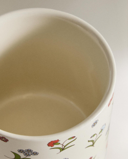 Zara Home кружка из каменной керамики, цвет разноцветный, 12.8 см