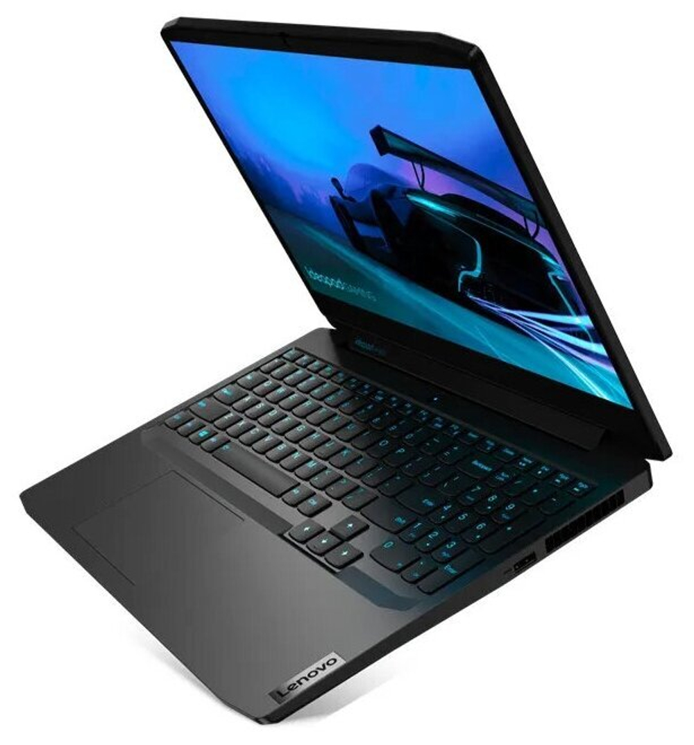 Ноутбук Lenovo Ideapad Gaming 3-15ARH05. Конфигурация: AMD Ryzen 5 4600H 3.0ГГц/16ГБ/512ГБ SSD/NVIDIA GeForce GTX 1650 Ti 4 ГБ/Free DOS/15.6 " 1920х1080 120Hz/B1