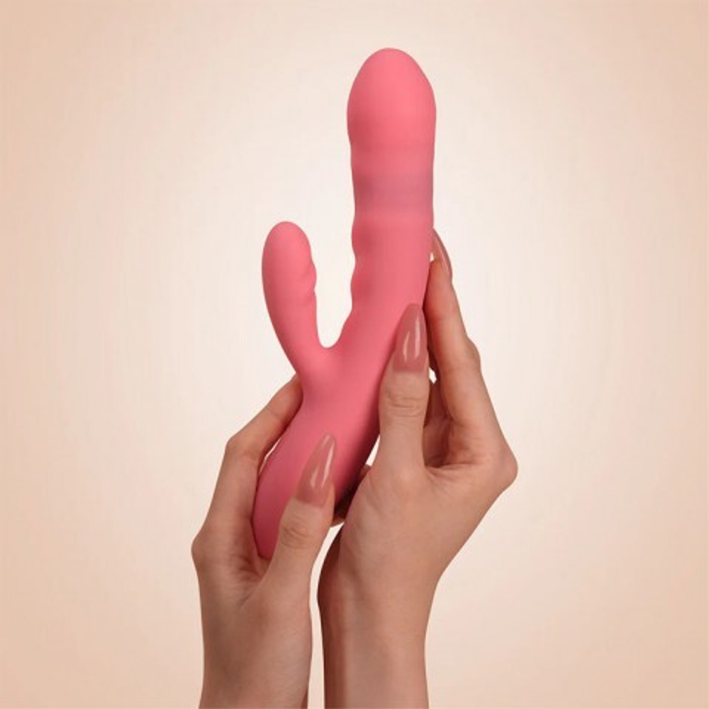 Вибратор с двойной стимуляцией Avery розовый  от SVAKOM