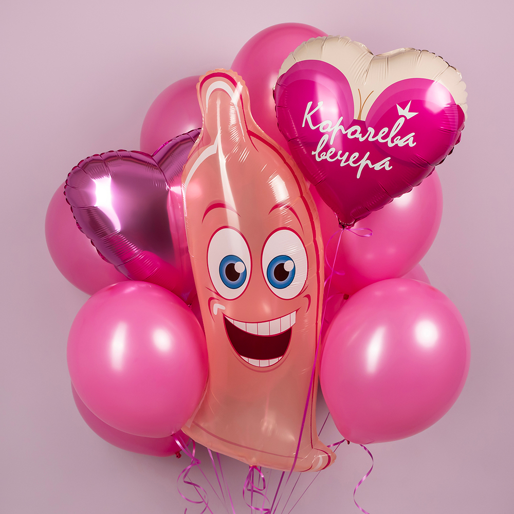 Фольгированный шар-сердце «Королева вечера», 46 см