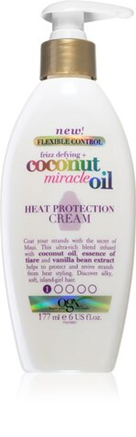 OGX Coconut Miracle Oil - термозащитный разглаживающий крем для волос /   177  ml  / GTIN 3574661547060