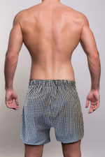 Свободные мужские трусы-шорты в клетку (Размер: L) (Цвет: разноцветный)