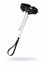 Ошейник-воротник с поводком Pecado черный