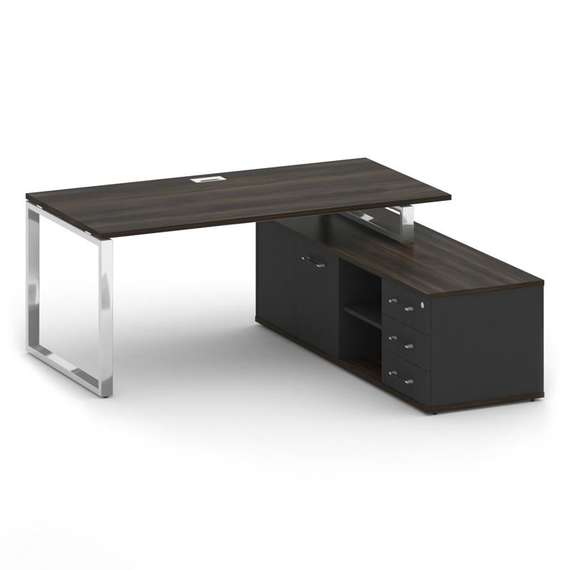 Шифт Стол руководителя с опорной греденцией, правый SK.SRG-180 (R)  1800*1800*750