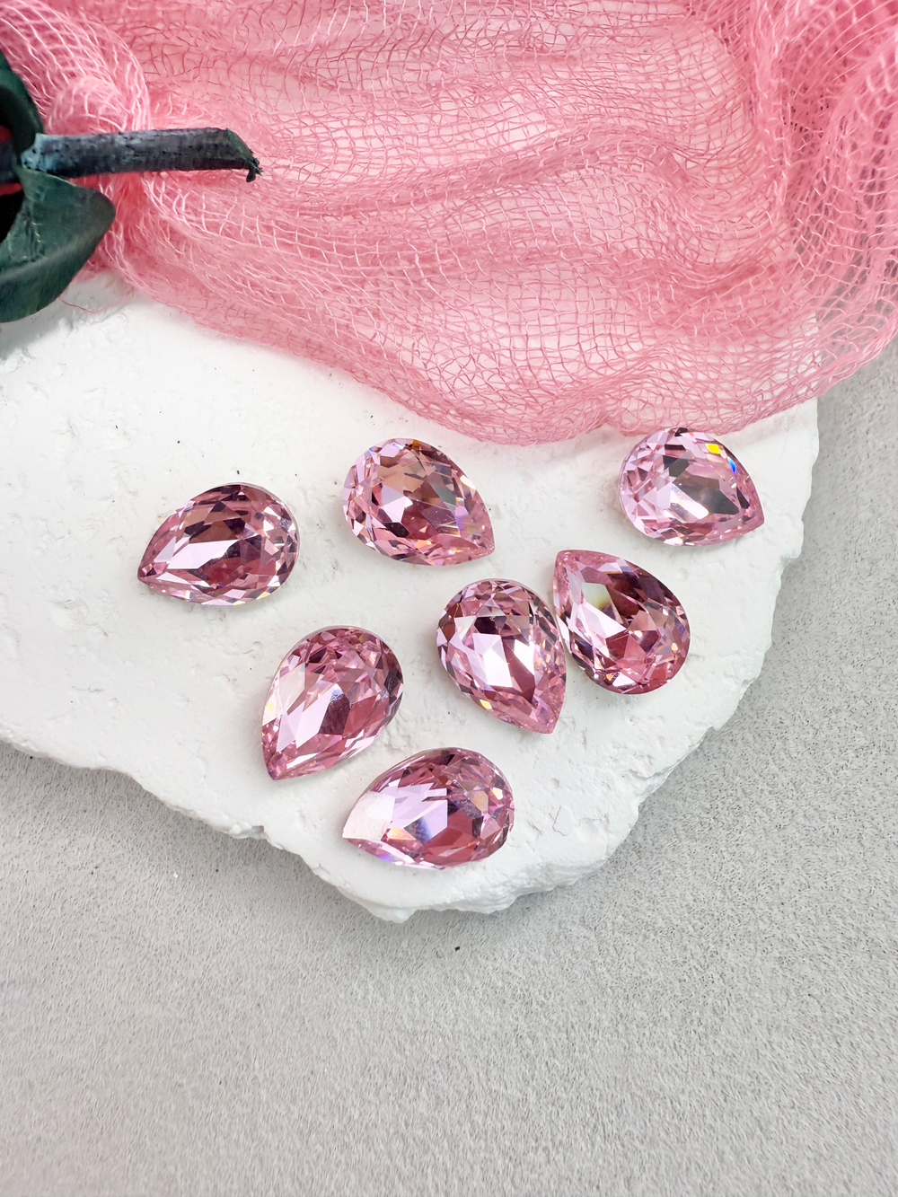 Капля Drop 14*10 мм, Rose