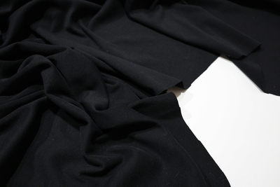 ЧЕРНЫЙ 380гр - Рибана с лайкрой, пенье (КРВ648 Елена)