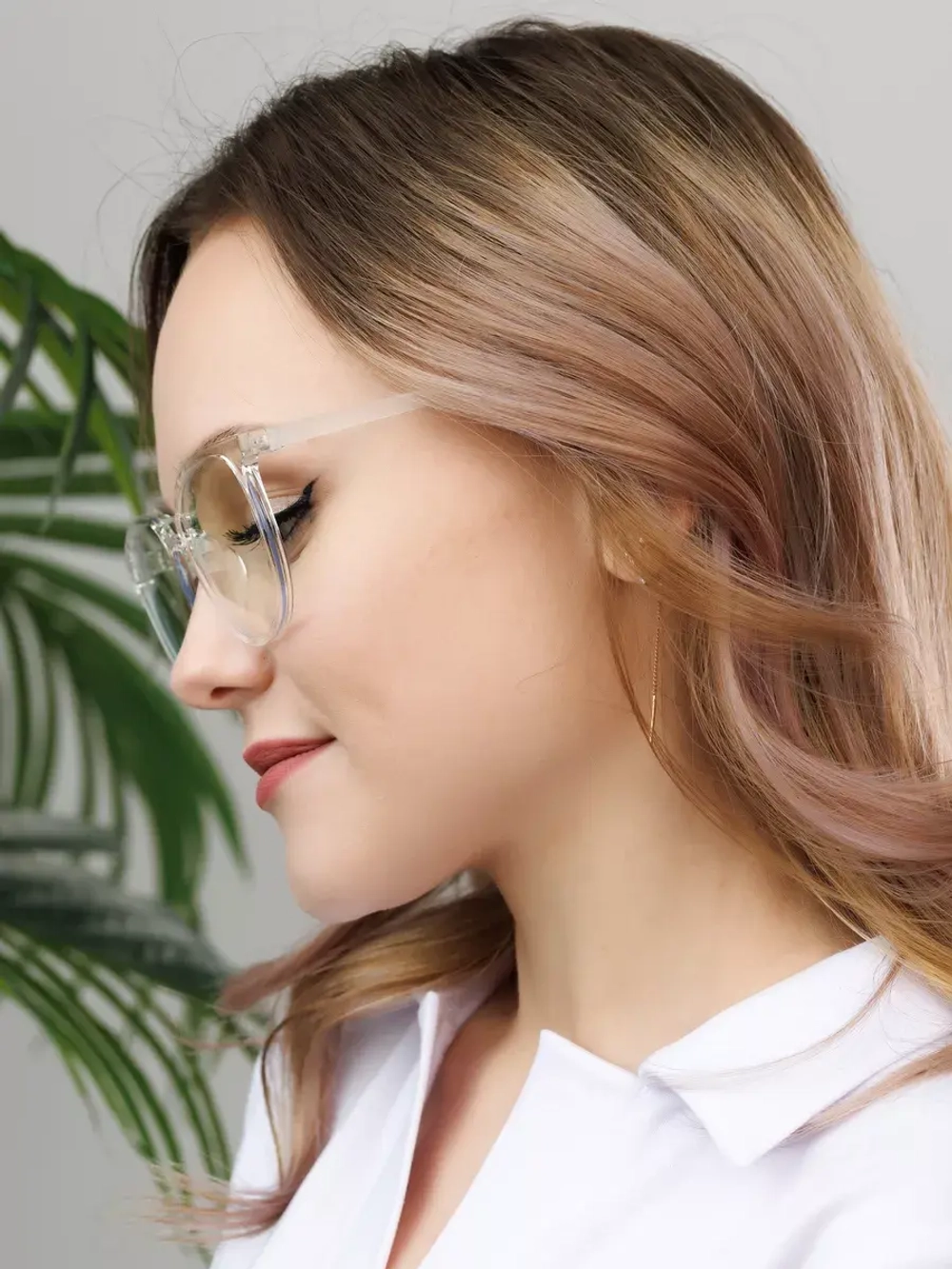 Очки для компьютера имиджевые защитные прозрачные нулевки