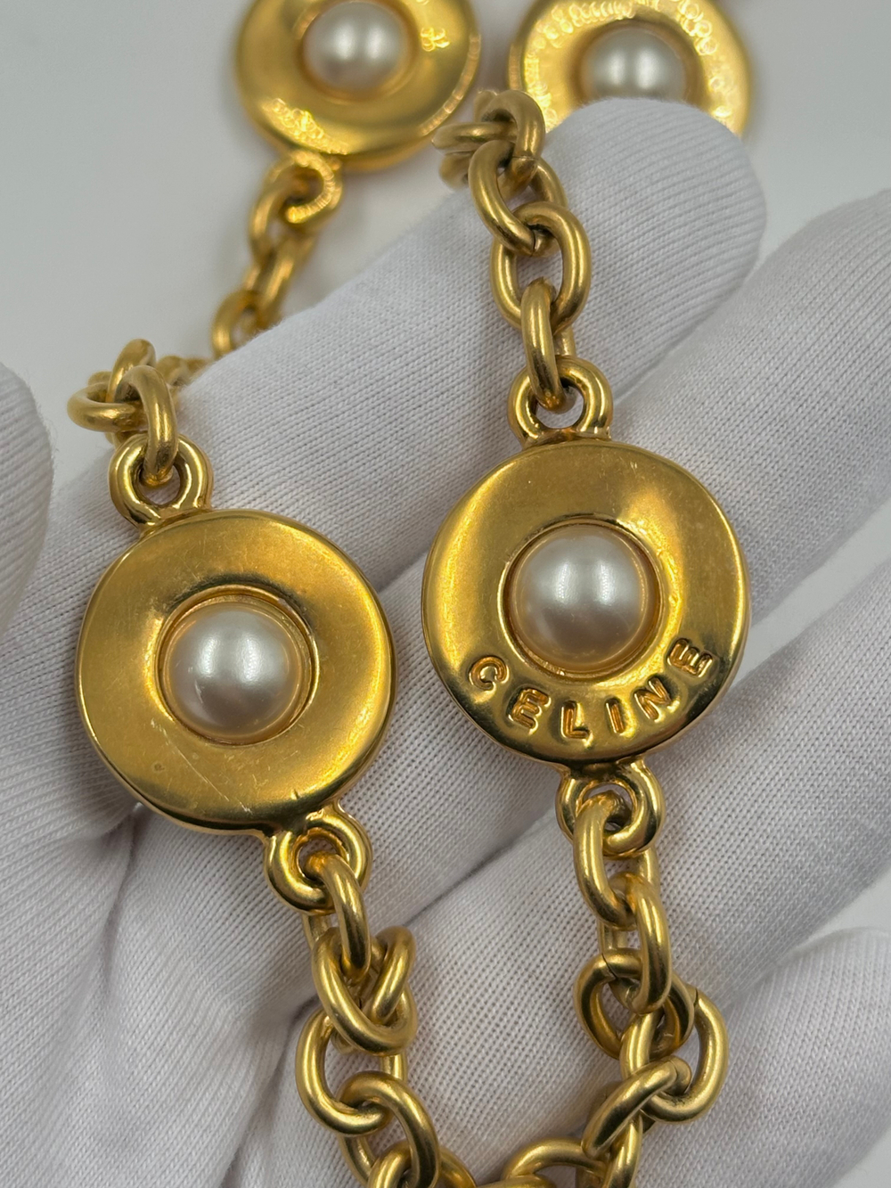 Комплект из клипс и цепи Celine