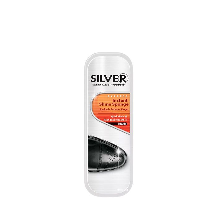 Silver Express Мини губка придающая блеск Черная